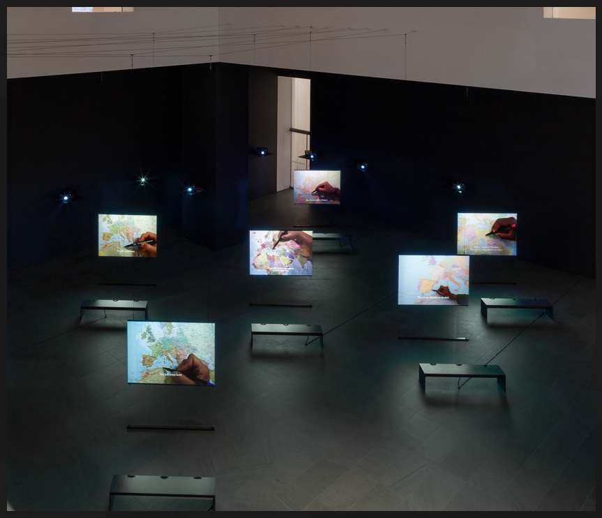 4. Bouchra Khalili, 2008-11 'The Mapping Journey Project. Installation view of the 2016 exhibition at the The Museum of Modern Art, New York.jpg